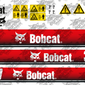 Juego de pegatinas compatibles Bobcat 337.