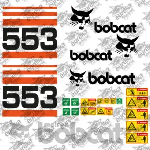 Juego de pegatinas compatible BOBCAT 553