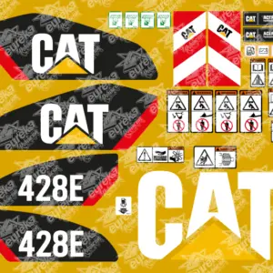 Juego de pegatinas compatible CATERPILLAR 428E