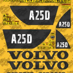 Juego de pegatinas compatible VOLVO A25D