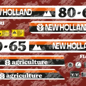 Pegatinas FIAT 80-65 Kit Adhesivos tractor.