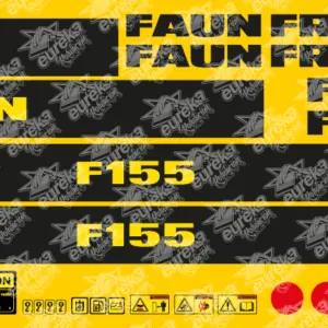Pegatinas Faun Frisch F155 Kit Adhesivos niveladora.