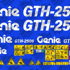 Pegatinas GENIE GTH 2506 Kit Adhesivos para manipulador telescópico