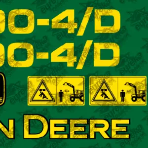 Pegatinas JOHN DEERE 7000-4/D Kit Adhesivos para pala desmontable