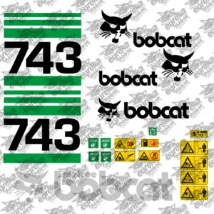 Pegatinas BOBCAT 743 Kit Adhesivos Mini cargadora