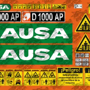 Pegatinas AUSA D1000AP Kit Adhesivos compactador