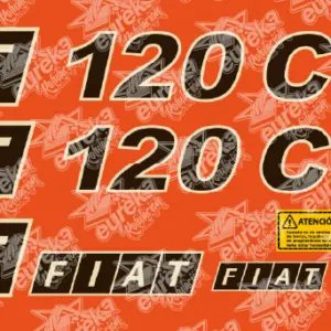 Pegatinas FIAT 120C Kit Adhesivos tractor.