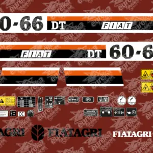 Pegatinas FIAT 60-66DT Kit Adhesivos tractor.