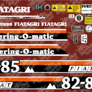 Pegatinas FIAT 82-85 Kit Adhesivos tractor.