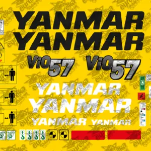 Pegatinas YANMAR VIO 57-6 – Kit adhesivos miniexcavadora